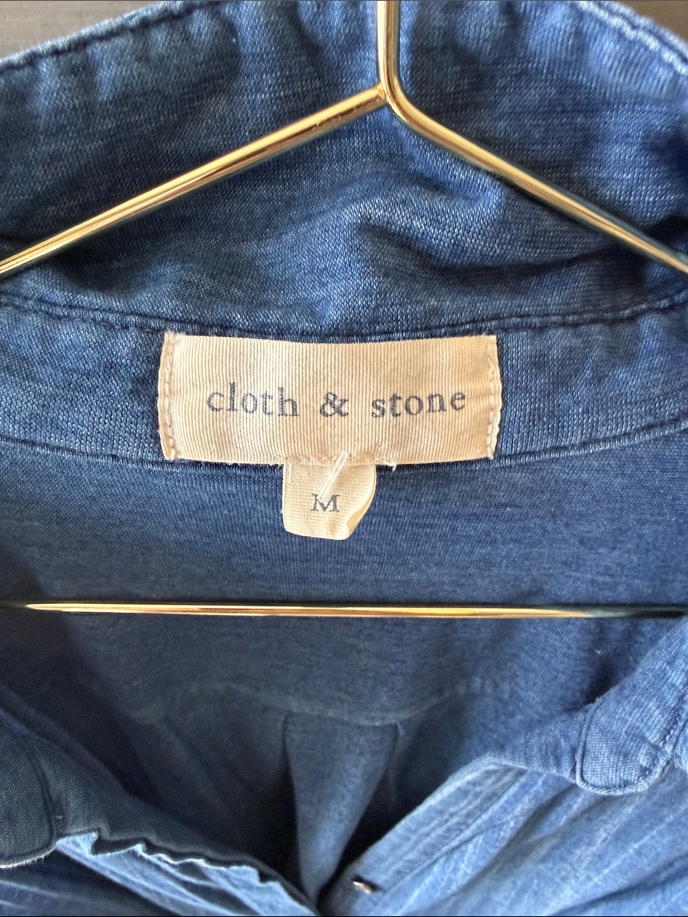 cloth & stone Denim-Blue Button-Front Shirt Dress - Picture 2 of 6